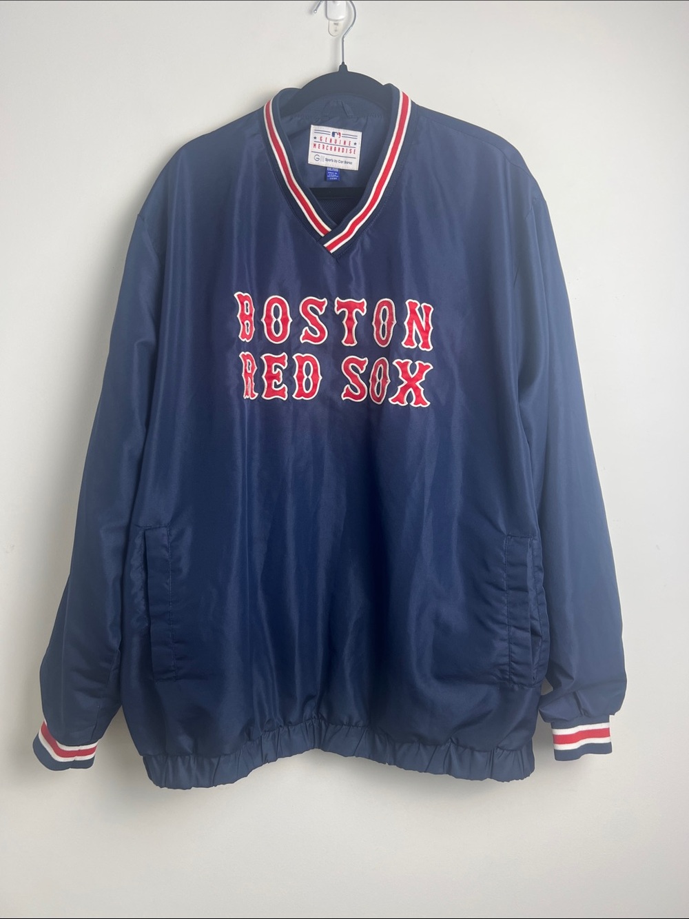 Vintage MLB Genuine Merchandise Men's XXL Boston Red Sox Pullover Windbreaker